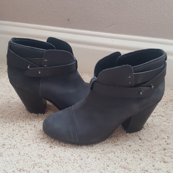 Rag & Bone Harrow Grey Booties - Picture 2 of 3